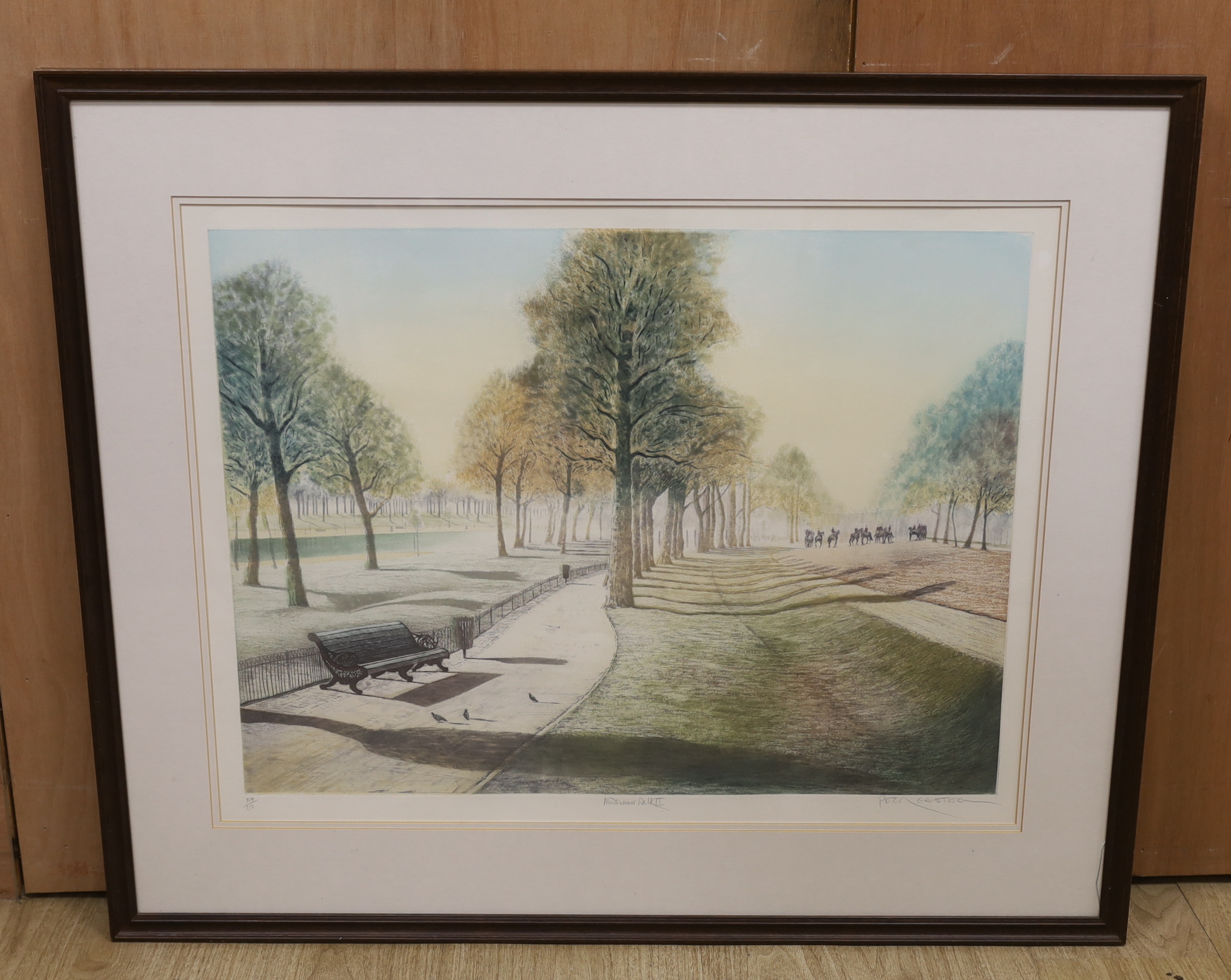 Peter Eastham (b.1956) colour etching, 'Mid Summer Walk II', signed in pencil, limited edition 107/210, 57 x 74cm